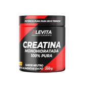 CREATINA 100% PURA MONOHIDRATADA  LEVITA SABOR NEUTRO 300G