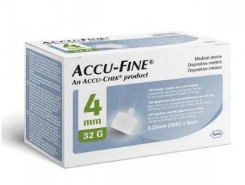 AGULHA P/CANETA ACCU-FINE 32GX4 C/100 UNIDADES